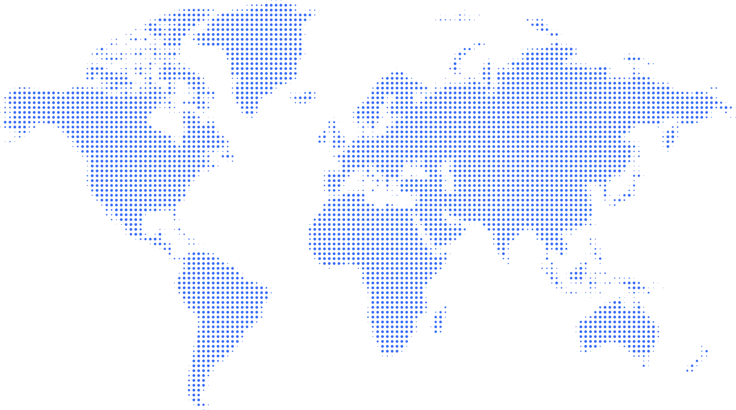 World map showing Aslase offices in Columbus, Glasgow, Dubai, Riyadh and Lahore